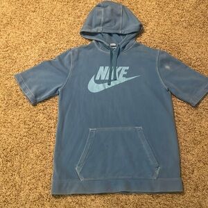 Nike short sleeve faded look Hoodie